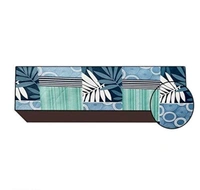 DREAM eHOME PVC Blue Color Printed c 1.5TonAc Cover for Split Indoor - 1.5 Ton, Blue, PVC, Pack of1